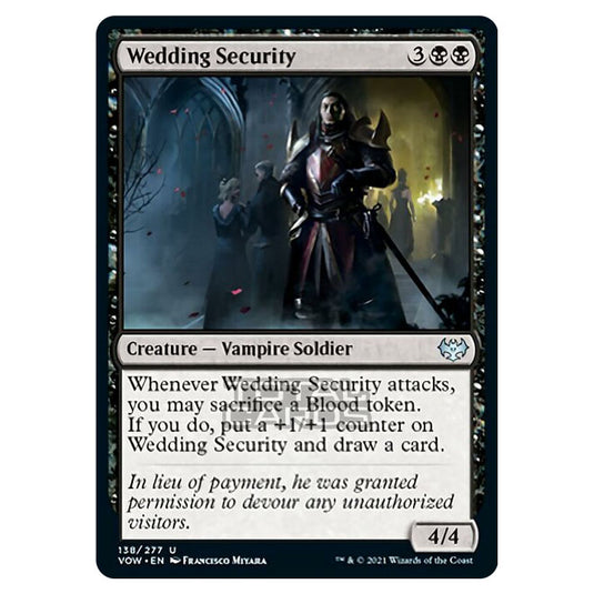 Magic The Gathering - Innistrad - Crimson Vow - Wedding Security - 138/277