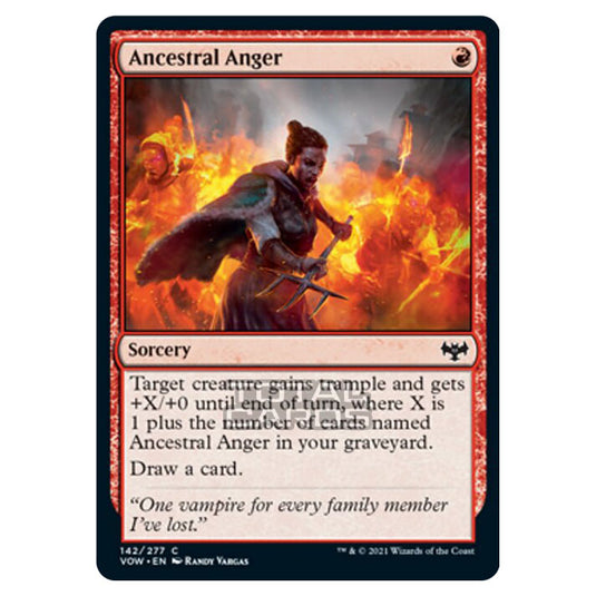 Magic The Gathering - Innistrad - Crimson Vow - Ancestral Anger - 142/277