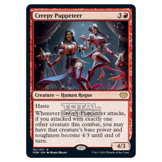 Magic The Gathering - Innistrad - Crimson Vow - Creepy Puppeteer - 151/277