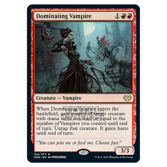 Magic The Gathering - Innistrad - Crimson Vow - Dominating Vampire - 154/277