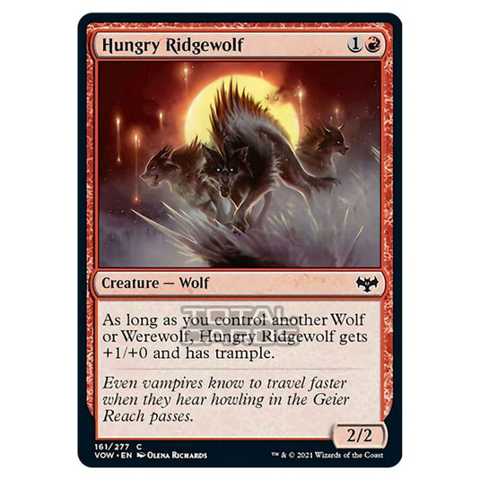 Magic The Gathering - Innistrad - Crimson Vow - Hungry Ridgewolf - 161/277