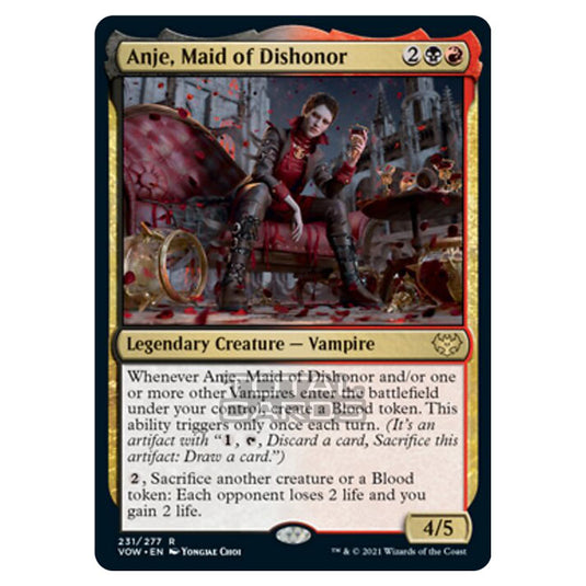 Magic The Gathering - Innistrad - Crimson Vow - Anje, Maid of Dishonor - 231/277