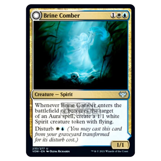 Magic The Gathering - Innistrad - Crimson Vow - Brine Comber // Brinebound Gift - 233/277