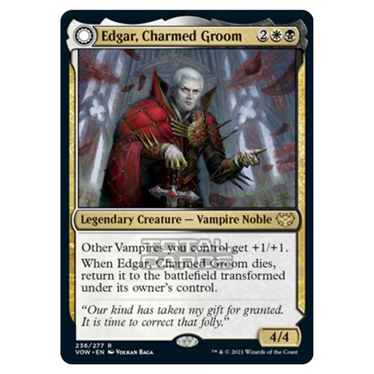 Magic The Gathering - Innistrad - Crimson Vow - Edgar, Charmed Groom // Edgar Markov's Coffin - 236/277