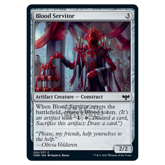 Magic The Gathering - Innistrad - Crimson Vow - Blood Servitor - 252/277