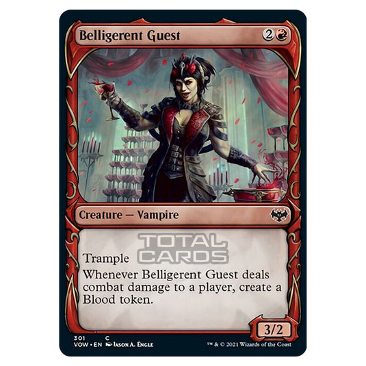 Magic The Gathering - Innistrad - Crimson Vow - Belligerent Guest - 301/277