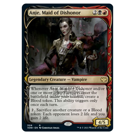 Magic The Gathering - Innistrad - Crimson Vow - Anje, Maid of Dishonor - 309/277