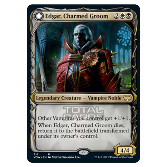 Magic The Gathering - Innistrad - Crimson Vow - Edgar, Charmed Groom // Edgar Markov's Coffin - 311/277