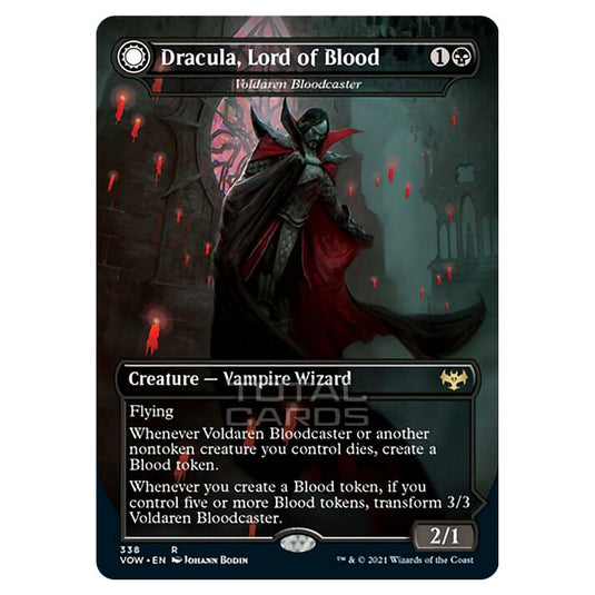 Magic The Gathering - Innistrad - Crimson Vow - Voldaren Bloodcaster // Bloodbat Summoner - [Dracula, Lord of Blood // Dracula, Lord of Bats] - 338/277