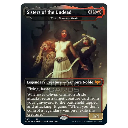 Magic The Gathering - Innistrad - Crimson Vow - Olivia, Crimson Bride - [Sisters of the Undead] - 343/277