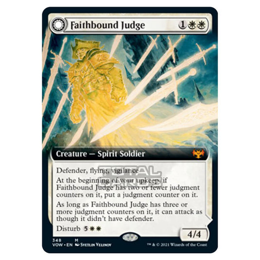 Magic The Gathering - Innistrad - Crimson Vow - Faithbound Judge // Sinner's Judgment - 348/277