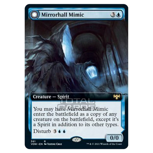 Magic The Gathering - Innistrad - Crimson Vow - Mirrorhall Mimic // Ghastly Mimicry - 361/277