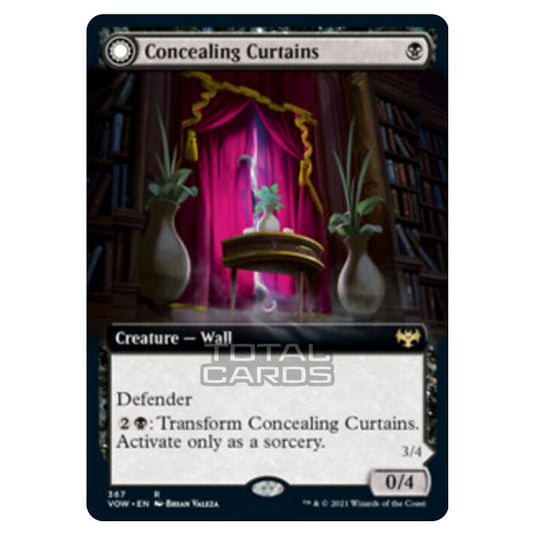 Magic The Gathering - Innistrad - Crimson Vow - Concealing Curtains // Revealing Eye - 367/277