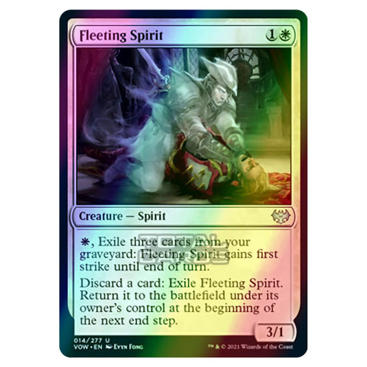 Magic The Gathering - Innistrad - Crimson Vow - Fleeting Spirit - 14/277 (Foil)