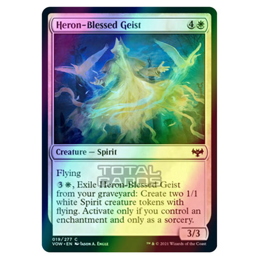 Magic The Gathering - Innistrad - Crimson Vow - Heron-Blessed Geist - 19/277 (Foil)