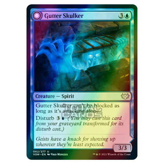 Magic The Gathering - Innistrad - Crimson Vow - Gutter Skulker // Gutter Shortcut - 62/277 (Foil)