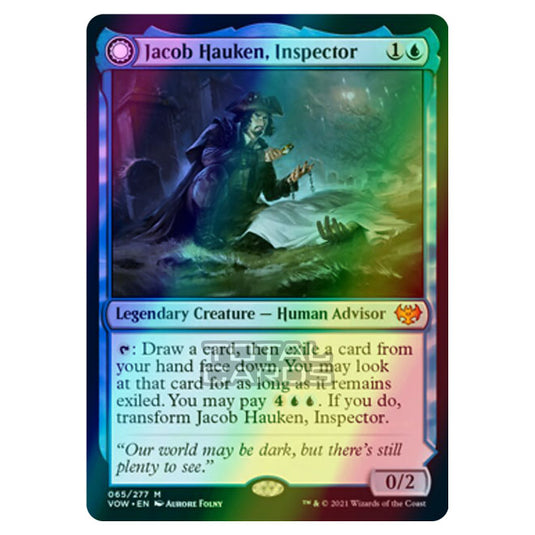 Magic The Gathering - Innistrad - Crimson Vow - Jacob Hauken, Inspector // Hauken's Insight - 65/277 (Foil)