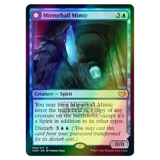 Magic The Gathering - Innistrad - Crimson Vow - Mirrorhall Mimic // Ghastly Mimicry - 68/277 (Foil)