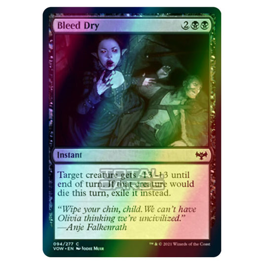 Magic The Gathering - Innistrad - Crimson Vow - Bleed Dry - 94/277 (Foil)