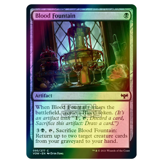 Magic The Gathering - Innistrad - Crimson Vow - Blood Fountain - 95/277 (Foil)