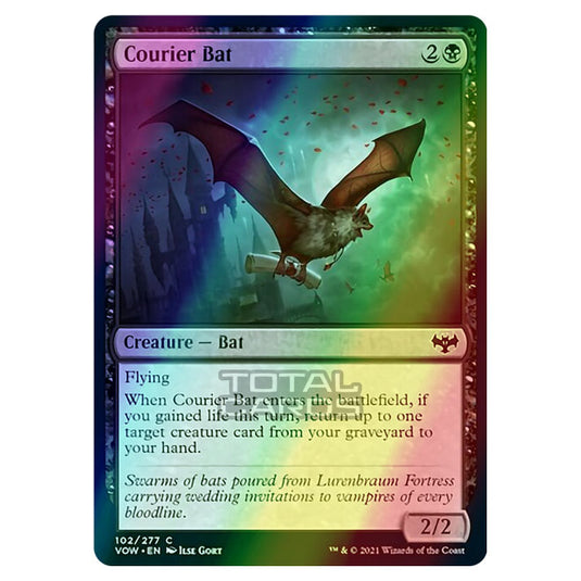 Magic The Gathering - Innistrad - Crimson Vow - Courier Bat - 102/277 (Foil)