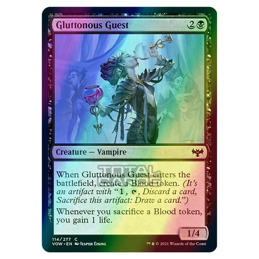 Magic The Gathering - Innistrad - Crimson Vow - Gluttonous Guest - 114/277 (Foil)