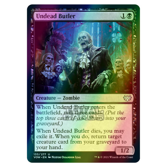 Magic The Gathering - Innistrad - Crimson Vow - Undead Butler - 133/277 (Foil)