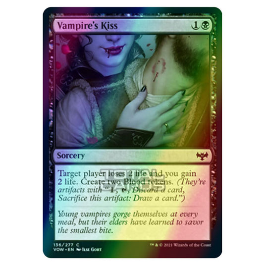 Magic The Gathering - Innistrad - Crimson Vow - Vampire's Kiss - 136/277 (Foil)