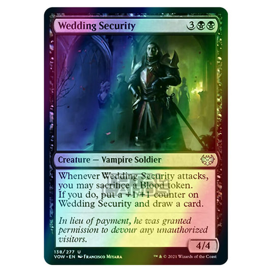 Magic The Gathering - Innistrad - Crimson Vow - Wedding Security - 138/277 (Foil)