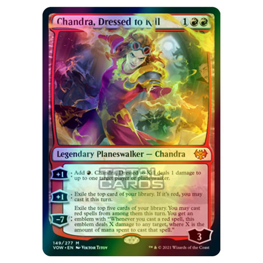 Magic The Gathering - Innistrad - Crimson Vow - Chandra, Dressed to Ki Magic The Gathering - Innistrad - Crimson Vow - Chandra, Dressed to Ki
