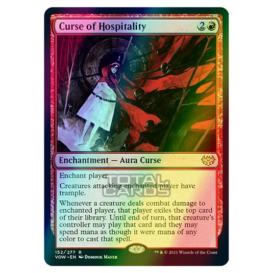 Magic The Gathering - Innistrad - Crimson Vow - Curse of Hospitality - 152/277 (Foil)