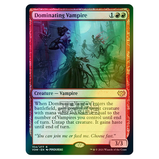 Magic The Gathering - Innistrad - Crimson Vow - Dominating Vampire - 154/277 (Foil)