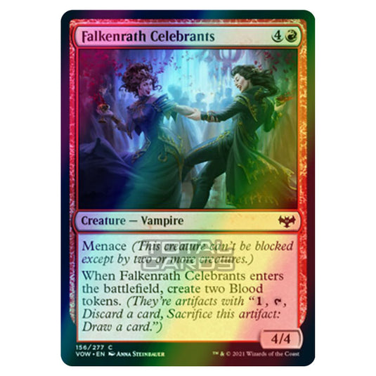 Magic The Gathering - Innistrad - Crimson Vow - Falkenrath Celebrants - 156/277 (Foil)