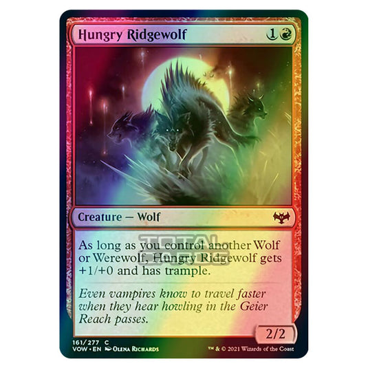 Magic The Gathering - Innistrad - Crimson Vow - Hungry Ridgewolf - 161/277 (Foil)