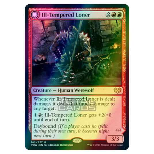 Magic The Gathering - Innistrad - Crimson Vow - Ill-Tempered Loner // Howlpack Avenger - 162/277 (Foil)