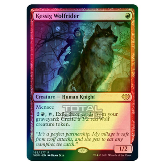 Magic The Gathering - Innistrad - Crimson Vow - Kessig Wolfrider - 165/277 (Foil)