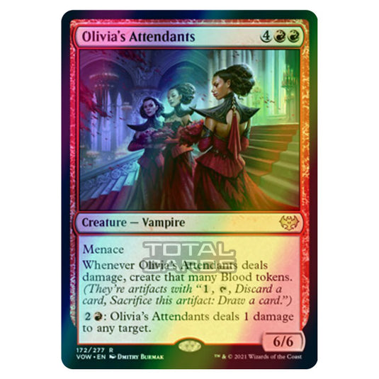 Magic The Gathering - Innistrad - Crimson Vow - Olivia's Attendants - 172/277 (Foil)