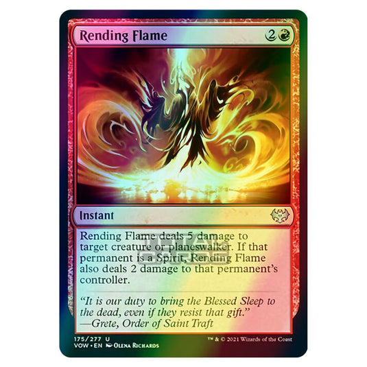 Magic The Gathering - Innistrad - Crimson Vow - Rending Flame - 175/277 (Foil)