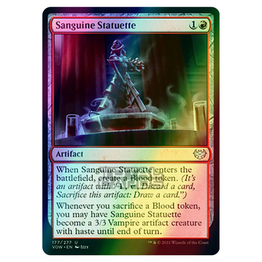 Magic The Gathering - Innistrad - Crimson Vow - Sanguine Statuette - 177/277 (Foil)