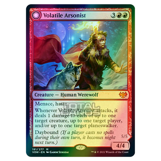 Magic The Gathering - Innistrad - Crimson Vow - Volatile Arsonist // Dire-Strain Anarchist - 181/277 (Foil)