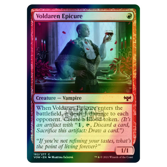 Magic The Gathering - Innistrad - Crimson Vow - Voldaren Epicure - 182/277 (Foil)