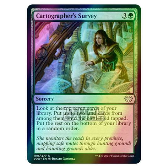 Magic The Gathering - Innistrad - Crimson Vow - Cartographer's Survey - 190/277 (Foil)