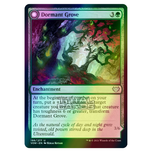 Magic The Gathering - Innistrad - Crimson Vow - Dormant Grove // Gnarled Grovestrider - 198/277 (Foil)