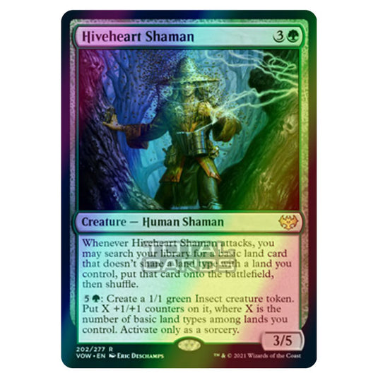 Magic The Gathering - Innistrad - Crimson Vow - Hiveheart Shaman - 202/277 (Foil)