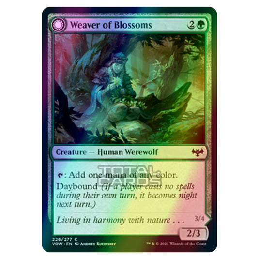 Magic The Gathering - Innistrad - Crimson Vow - Weaver of Blossoms // Blossom-Clad Werewolf - 226/277 (Foil)