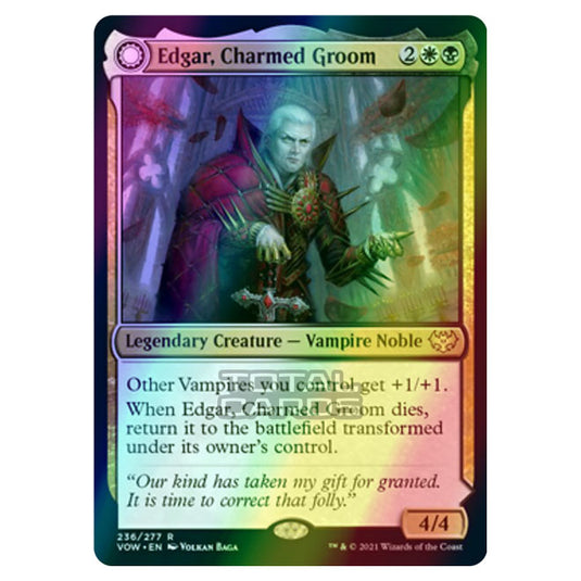 Magic The Gathering - Innistrad - Crimson Vow - Edgar, Charmed Groom // Edgar Markov's Coffin - 236/277 (Foil)