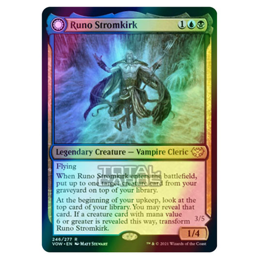 Magic The Gathering - Innistrad - Crimson Vow - Runo Stromkirk // Krothuss, Lord of the Deep - 246/277 (Foil)