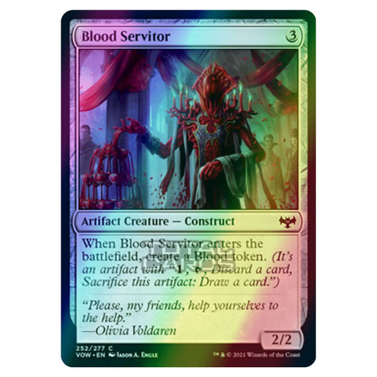 Magic The Gathering - Innistrad - Crimson Vow - Blood Servitor - 252/277 (Foil)