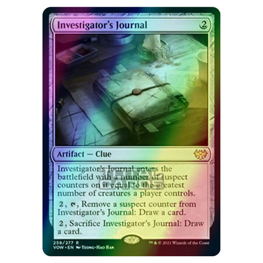 Magic The Gathering - Innistrad - Crimson Vow - Investigator's Journal - 258/277 (Foil)