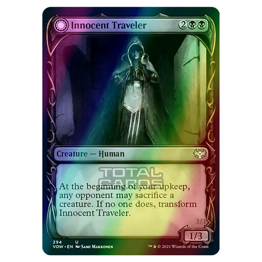 Magic The Gathering - Innistrad - Crimson Vow - Innocent Traveler // Malicious Invader - 294/277 (Foil)